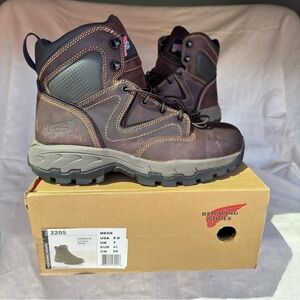 NEW IN BOX. Red Wing Waterproof Safety Toe Work Boots. MENS SIZE 8D